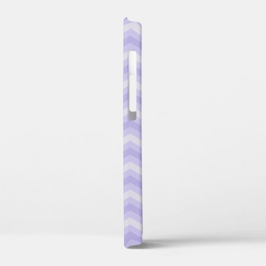 紫色のシェブロンパターン(の模様が)ある名前をカスタムする Case-Mate iPhoneケース (裏面 / 左)