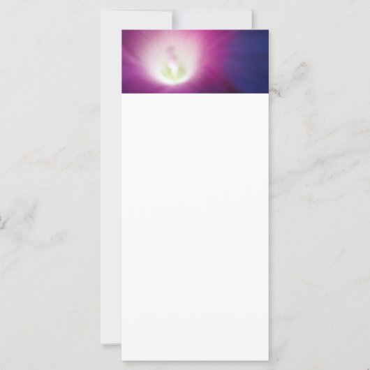 紫色のシェード付きラックカード (正面)