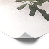 紫色のシオンの花のアートプリントポスター ポスター (角)
