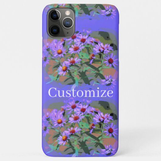 紫色のシオンiPhoneケース Case-Mate iPhoneケース (裏面)