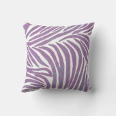 紫色のシマウマのプリント クッション (裏面)