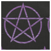 紫色のシマウマの五芒星 ファブリック (クローズアップ)