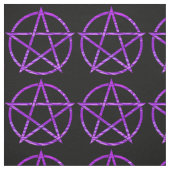 紫色のシマウマの五芒星 ファブリック (見本)