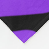 紫色のシマウマ フリースブランケット (角)