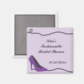 紫色のシュー磁石 マグネット (正面/裏面)