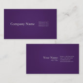 紫色のシンプルなProfressionalの名刺 名刺 (正面/裏面)