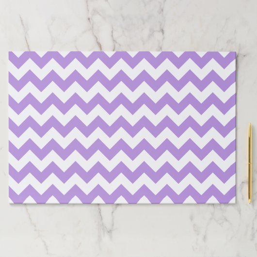 紫色のジグザグ、紫の山形、幾何学模様 ペーパーパッド (インサイチュ)
