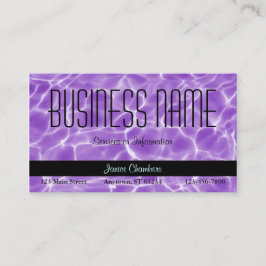 紫色のスイミングプールパターン 名刺