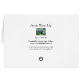 紫色のスイレン (裏面横)