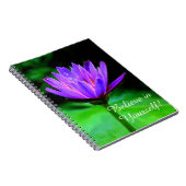 紫色のスイレン ノートブック (右側)