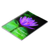 紫色のスイレン ノートブック (左側)