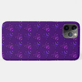 紫色のスカルのiPhoneの箱 Case-Mate iPhoneケース (裏面(横))