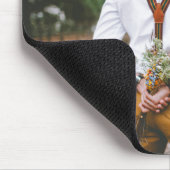 紫色のスクリプト写真を持つガールフレンド マウスパッド (コーナー)