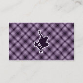 紫色のスケートボーディング 名刺 (裏面)