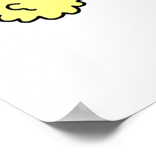 紫色のステッキ姿チアリーダーTシャツとギフト ポスター (角)