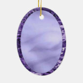 紫色のステンドグラスの天使 セラミックオーナメント (裏面)