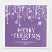 紫色のストリングライトクリスマスパーティー (正面)