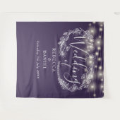 紫色のストリングラ結婚イトの写真の背景プロップ タペストリー (正面(横))