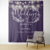 紫色のストリングラ結婚イトの写真の背景プロップ タペストリー (インサイチュ)