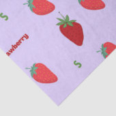 紫色のストロベリーレターS | アルファベットパターン 薄葉紙 (詳細)