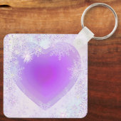 紫色のスノーフレーク キーホルダー (裏面)