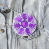 紫色のスノーフレーク 缶バッジ (インサイチュ)