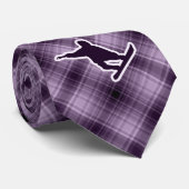 紫色のスノーボード ネクタイ (ロール)