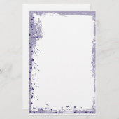 紫色のスプーン 便箋 (正面/裏面)