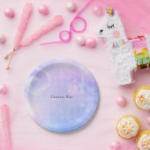 紫色のスペースライツバースデーパーティーお気に入りボックス ペーパープレート (パーティー)