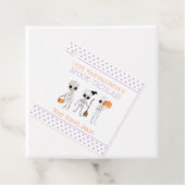 紫色のスポックタキュラーハロウィーン不気味スケルトンキッド フェイバータグ (インサイチュ)