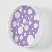 紫色のスポットクロック 壁時計 (傾斜)