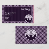 紫色のスポーツの射撃、発砲 名刺 (正面/裏面)