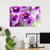紫色のスミレの壁のポスター ポスター (ホームオフィス)