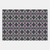 紫色のゼラニウムの花を増パーソナライズされた加 ラッピングペーパーシート (正面)
