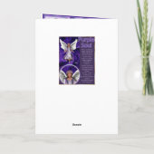 紫色のソウル・グリーティング・カード サンキューカード (裏面)