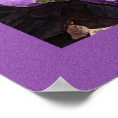 紫色のソファの花 ポスター (角)