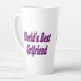 紫色のタイポグラフィ カフェラテマグ