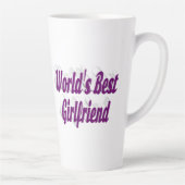 紫色のタイポグラフィ カフェラテマグ (右)