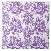 紫色のタイル模様 タイル (正面)