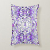 紫色のタイル – モザイク,ギリシャスタイル, アクセントクッション (正面(垂直))