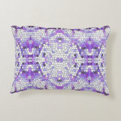 紫色のタイル – モザイク,ギリシャスタイル, アクセントクッション (裏面)
