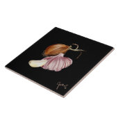 紫色のタマネギおよびニンニク タイル (側面)