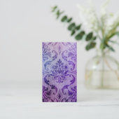 紫色のダイヤモンドのダマスク織、影および霧 名刺 (スタンド正面)