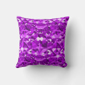 紫色のダイヤモンドの情熱 クッション (裏面)