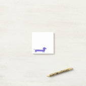 紫色のダックスフントかわいいDoxie ポストイット (デスク上)