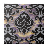 紫色のダマスク織 タイル (正面)