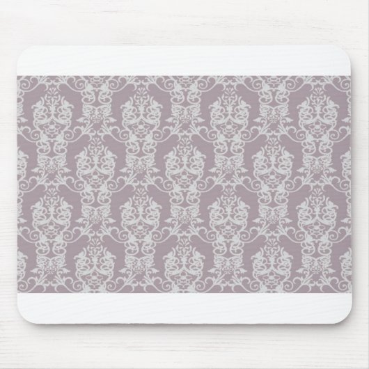 紫色のダマスク織 マウスパッド (正面)