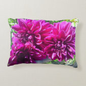 紫色のダリア花枕 アクセントクッション (裏面)