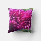 紫色のダリア花枕 クッション (裏面)