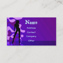 紫色のダンサー 名刺